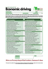 HRETDs pre-trip economic driving checklist