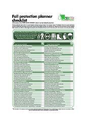 HRETD's fall protection planner checklist
